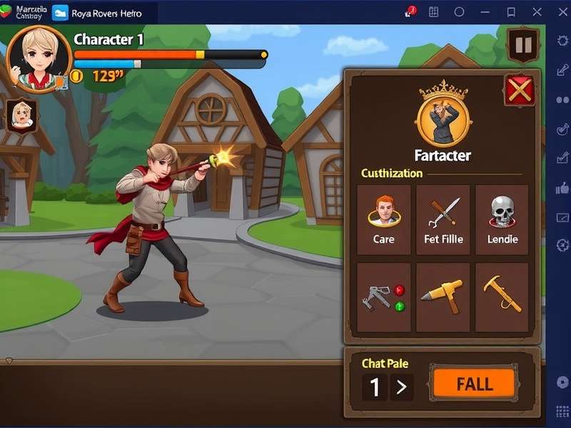 Royal Rovers Hero character customization screen